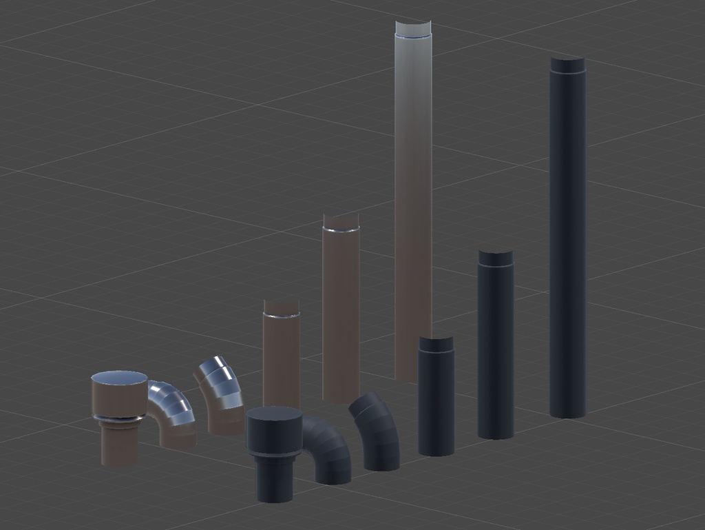 【3Dモデル】まきストーブ(WoodStove)