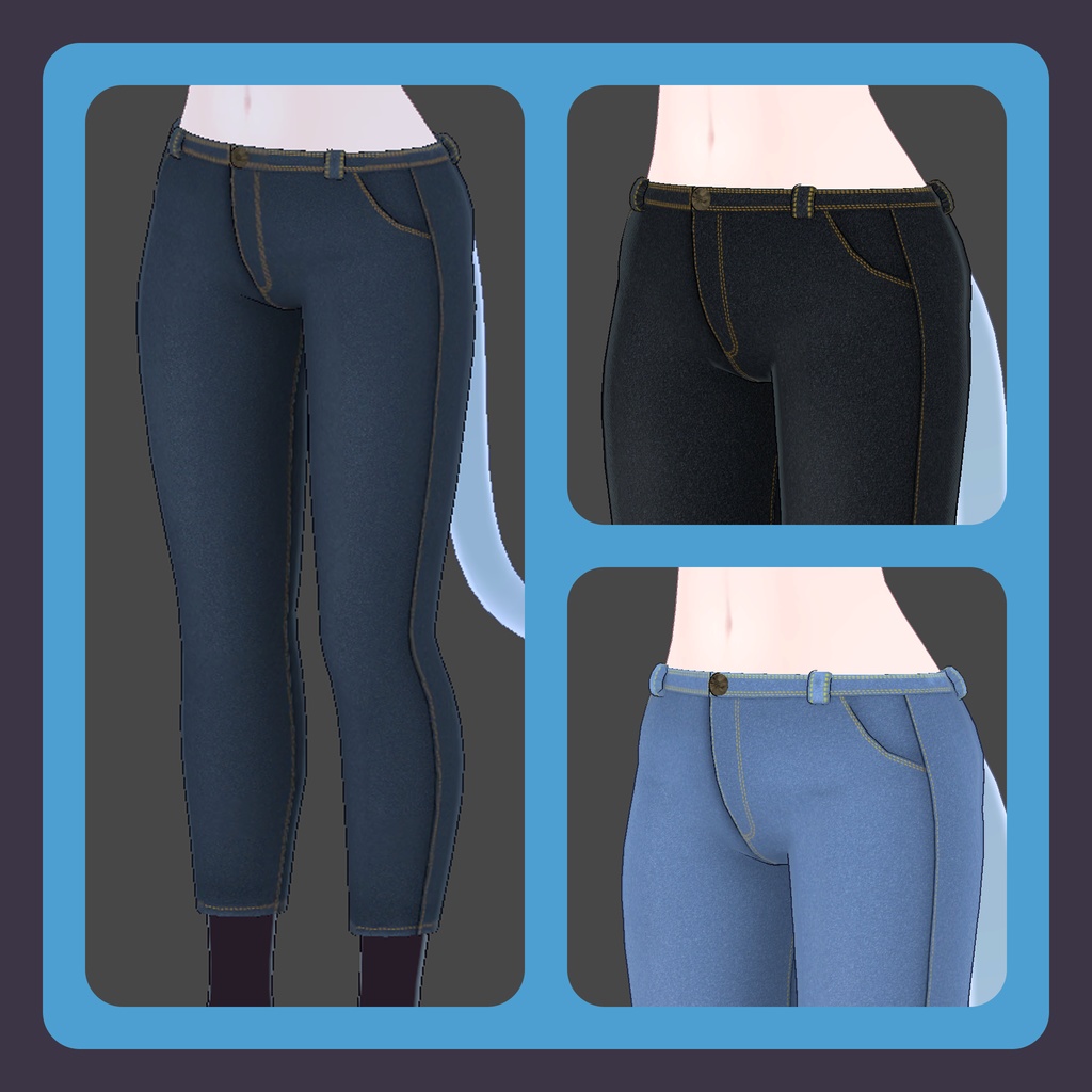 【3Dモデル】ラスクちゃん向けボトムスセット