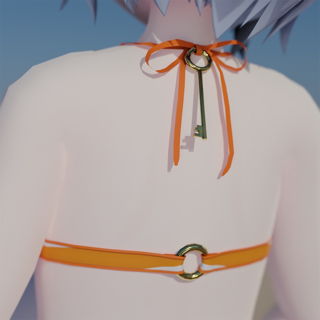 【3Dモデル】フロントロック水着