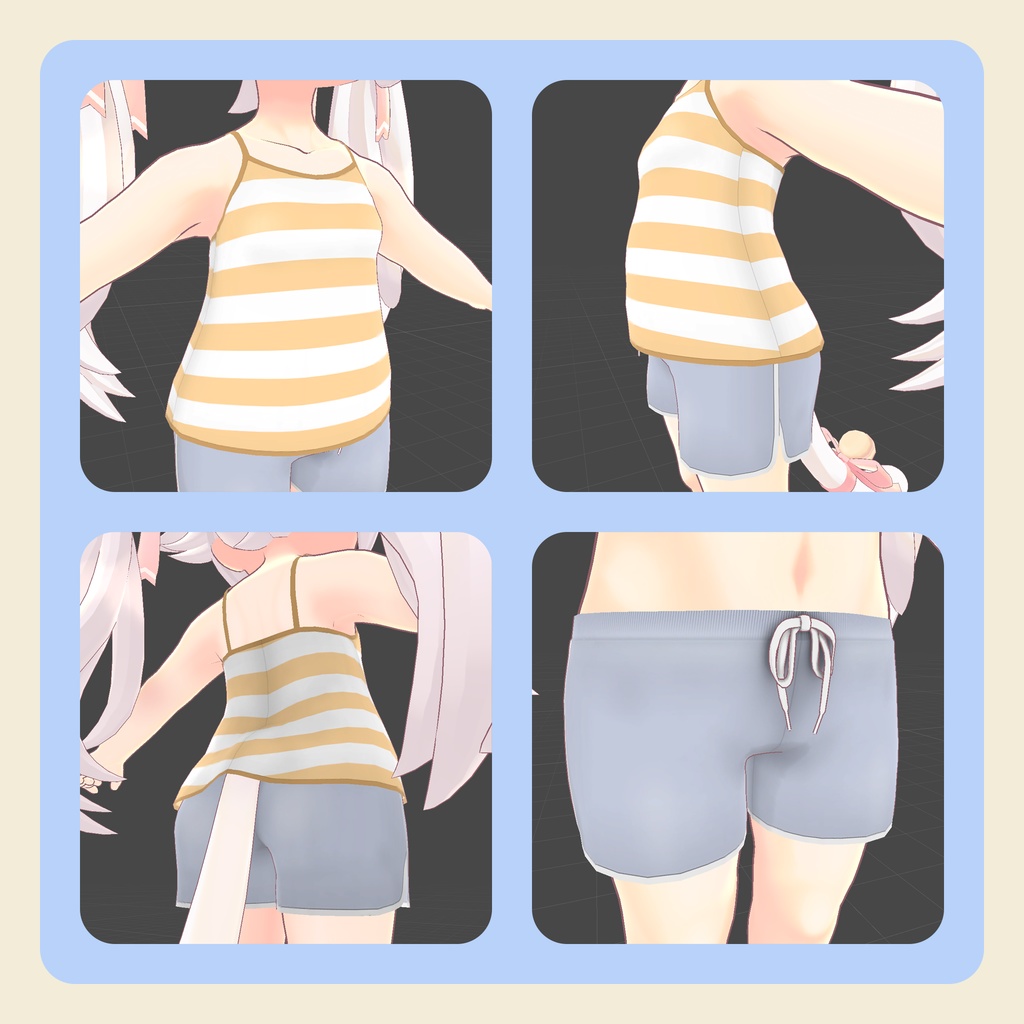 【3Dモデル】「mia -ミア-」ちゃん向けルームウェア