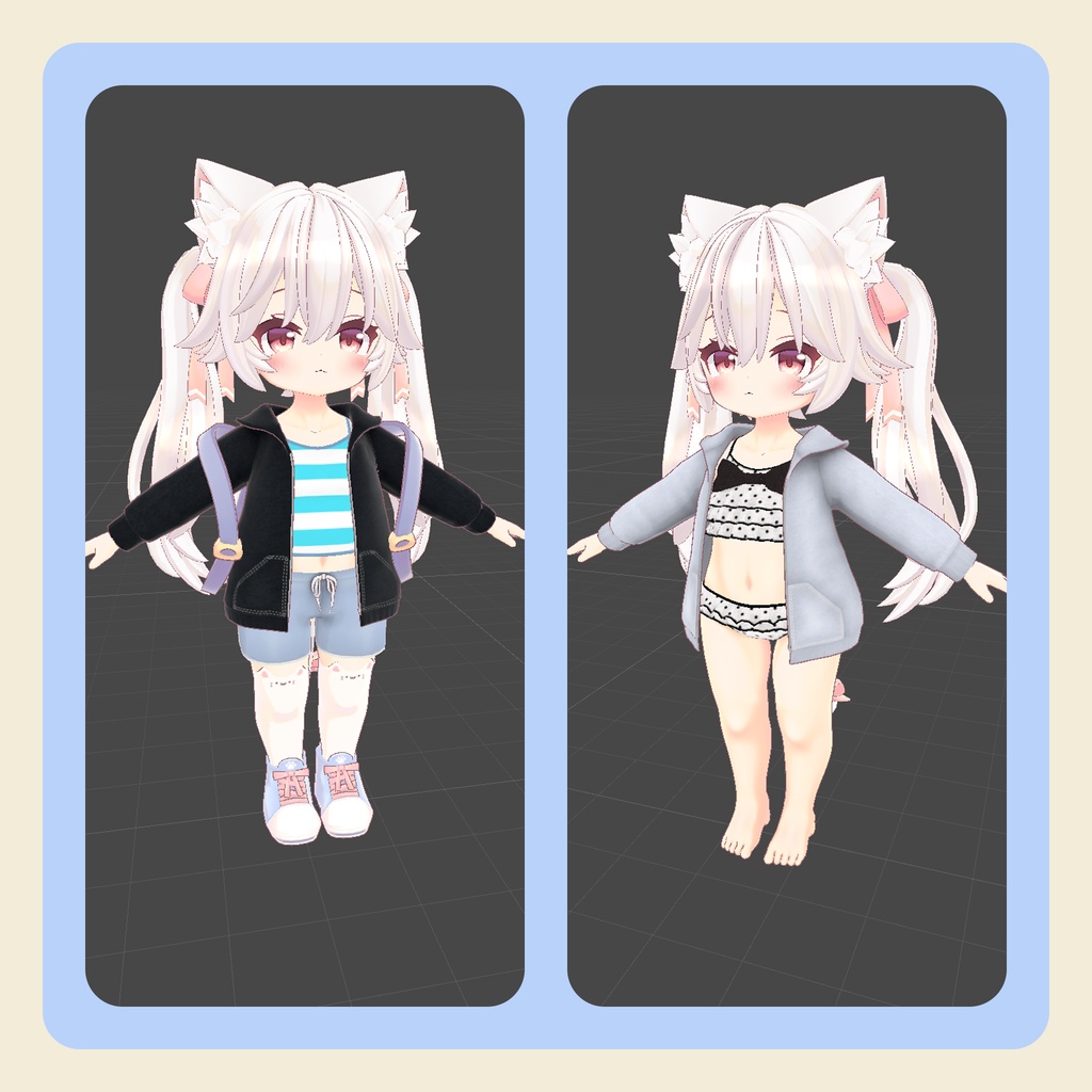 【3Dモデル】「mia -ミア-」ちゃん向けルームウェア