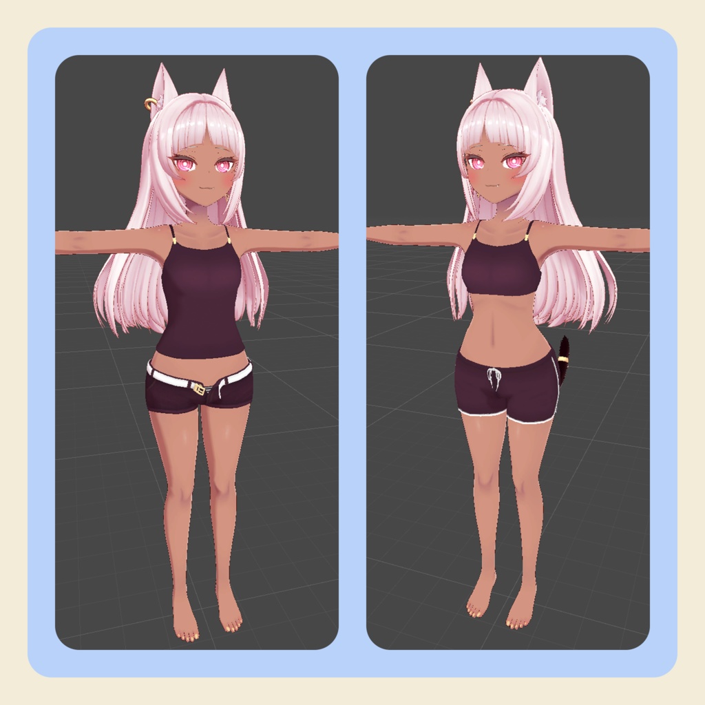 【3Dモデル】「ネフェル(Nefer)」ちゃん向けルームウェア