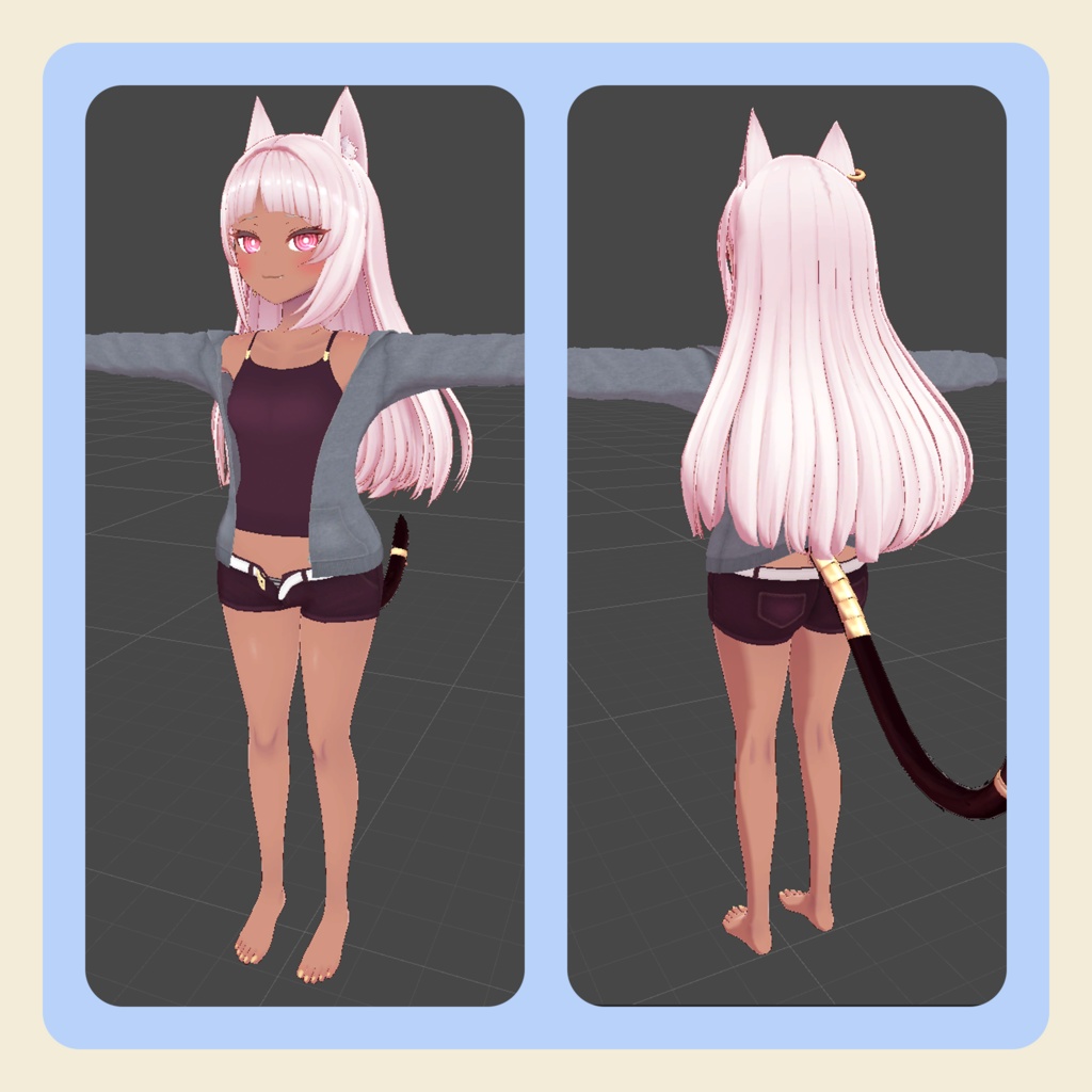 【3Dモデル】「ネフェル(Nefer)」ちゃん向けルームウェア