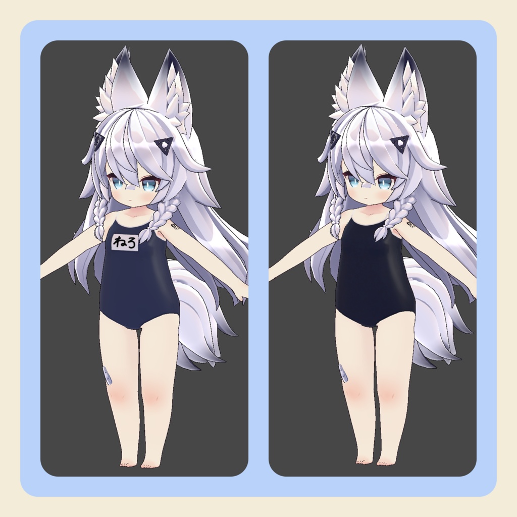 【3Dモデル】KM3 Doll向けネロちゃんミリィちゃん水着