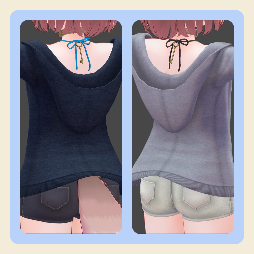 【3Dモデル】Binaco(ビナコ)ちゃん向け フロントロック水着