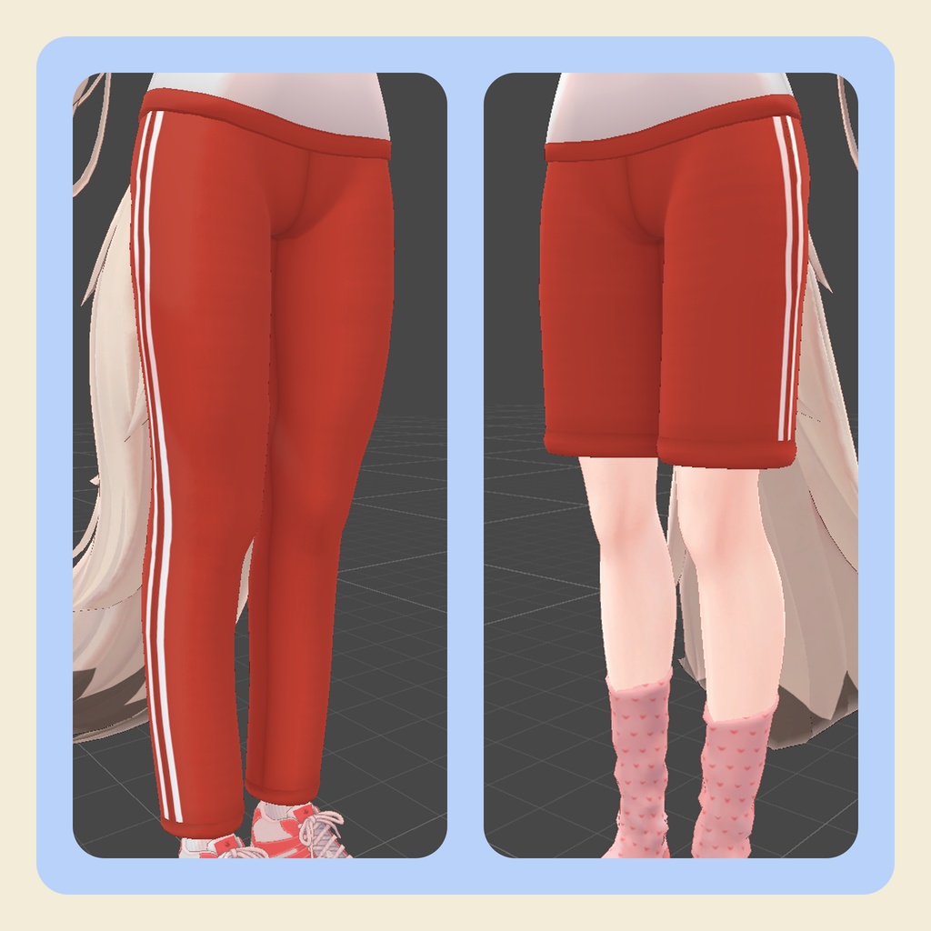 【3Dモデル】マヌカちゃん向け ハンテンジャージセット