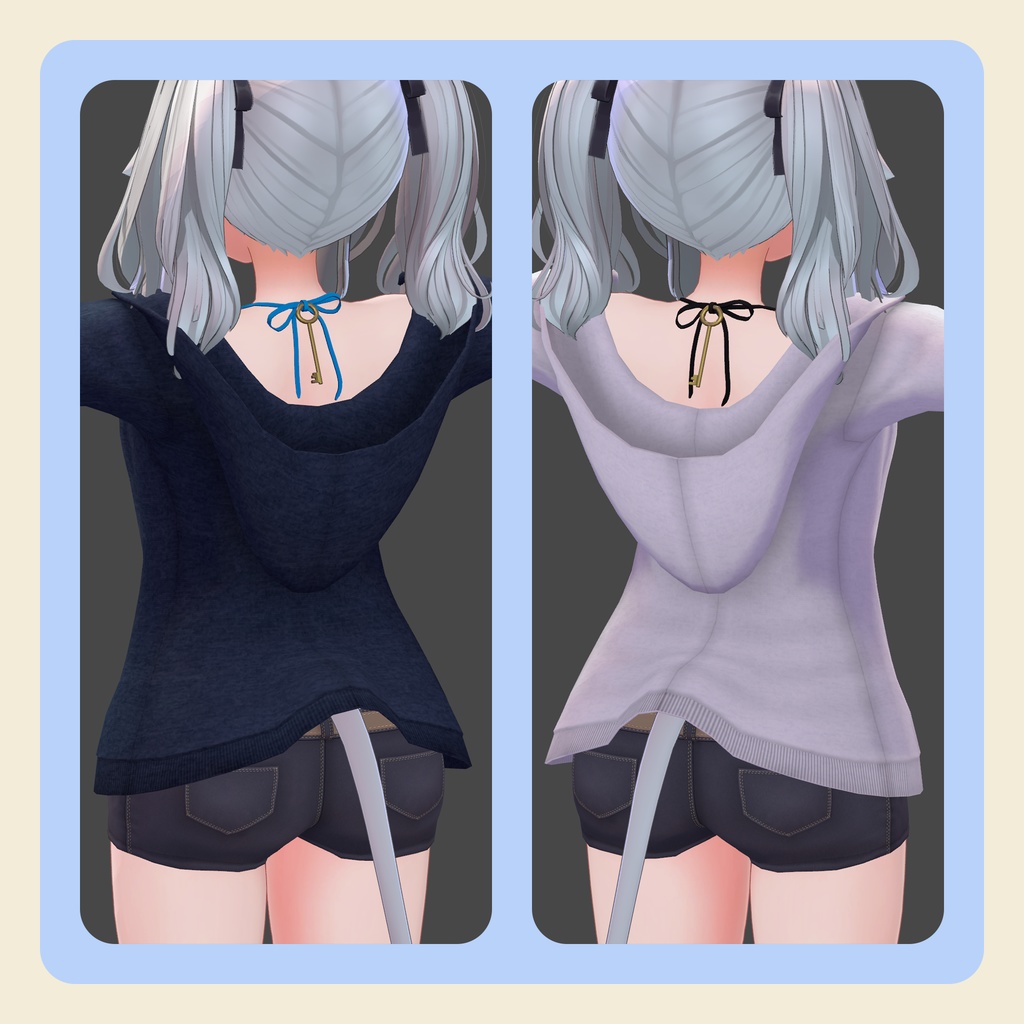 【3Dモデル】フロントロック水着 -Ver.Unlock-