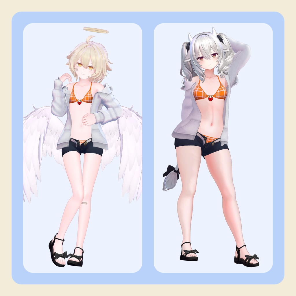 【3Dモデル】フロントロック水着 -Ver.Unlock-