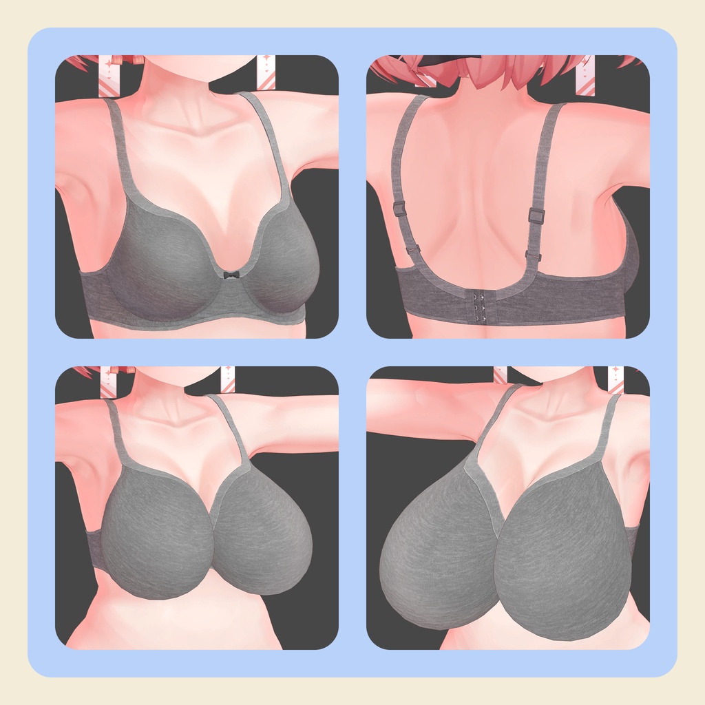 【3Dモデル】いちごちゃん用下着セット