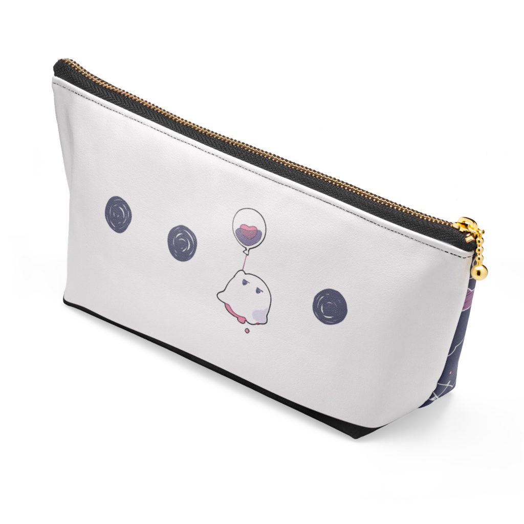 【Nocturnal】黒猫とオバケのポーチ