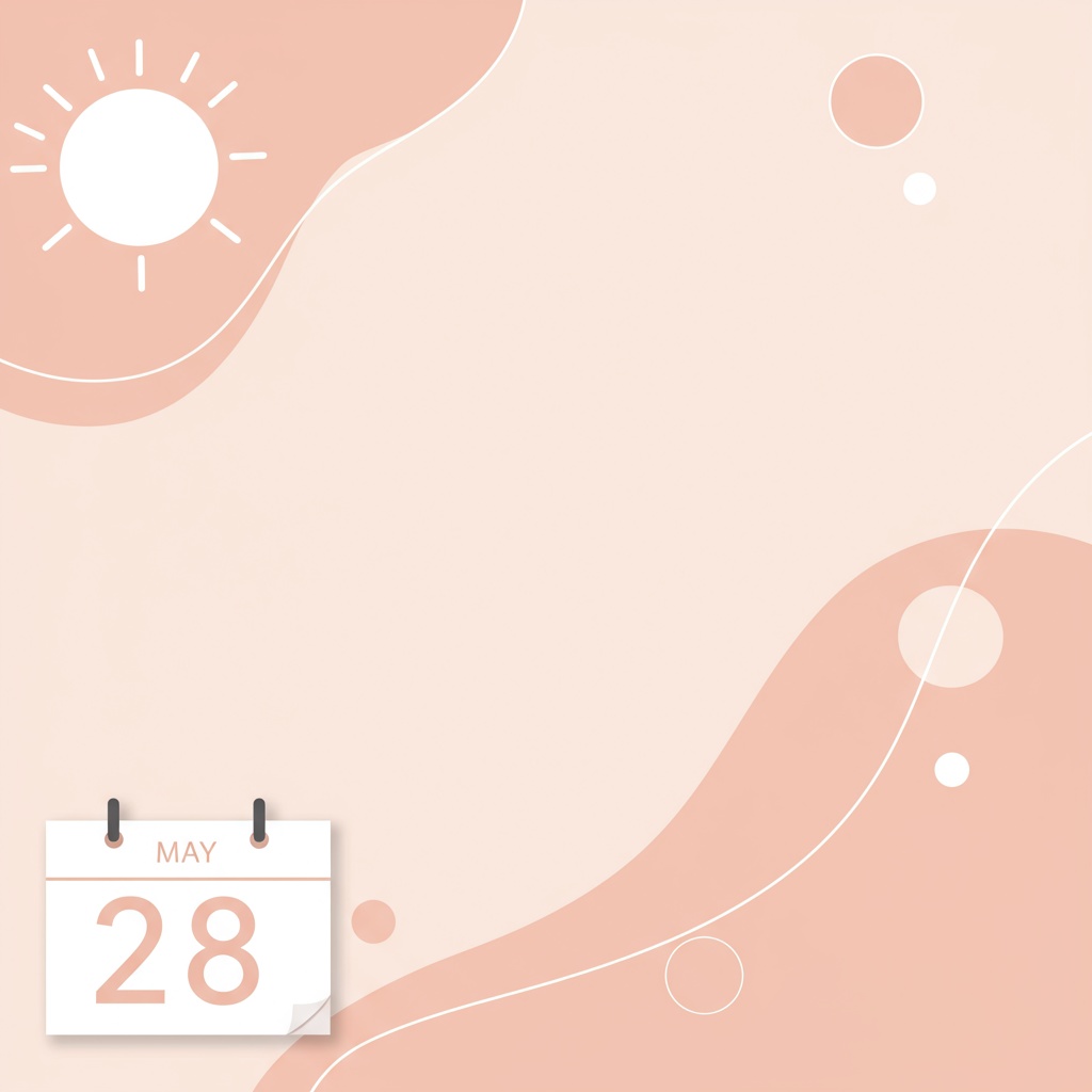２８日のシンプル画像