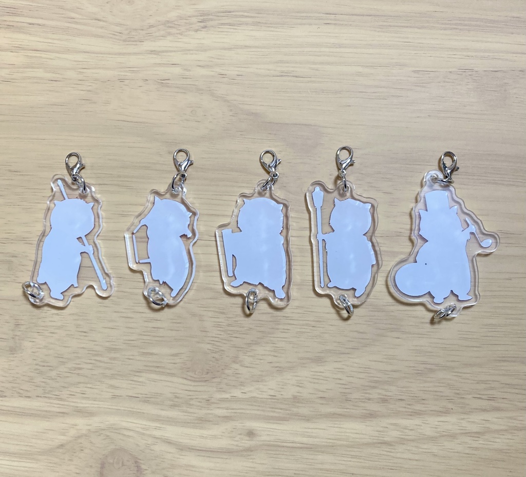 むささび5連結アクリルキーホルダー(ゆうゆうBOOTHパック)