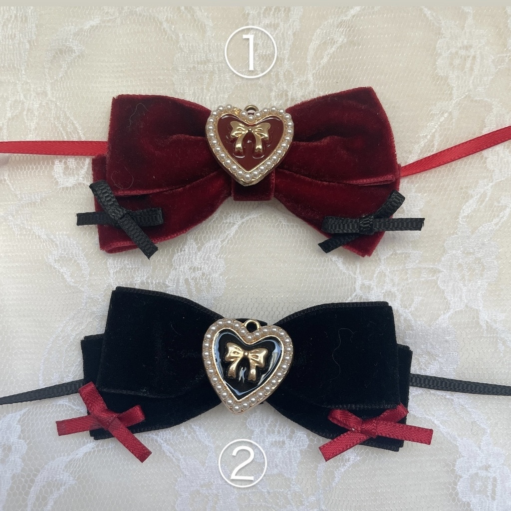 ぬいぐるみ用 リボン ベロア