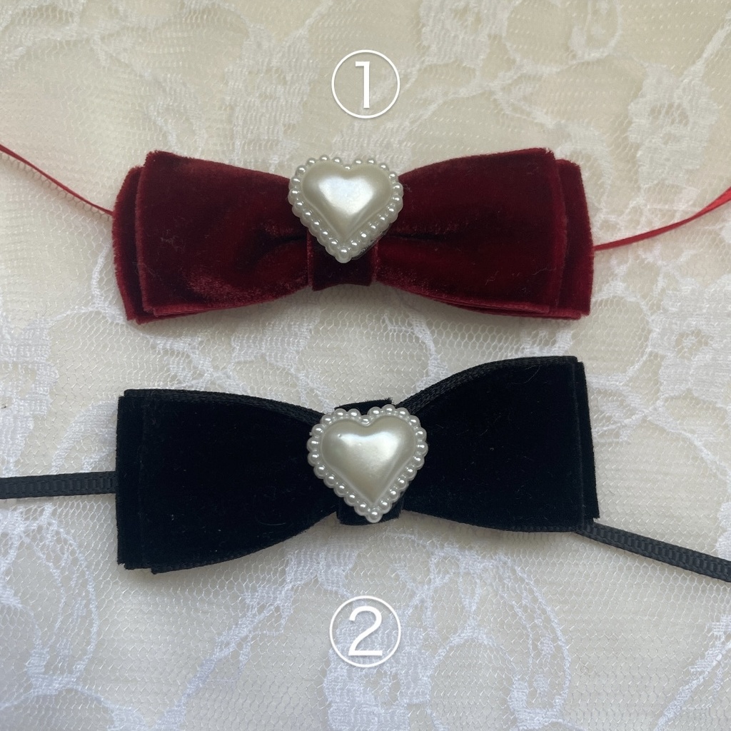 ぬいぐるみ用 リボン ベロア