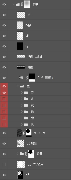 【フリー素材有り】アウトローな立ち絵宣伝画像カラバリ6種