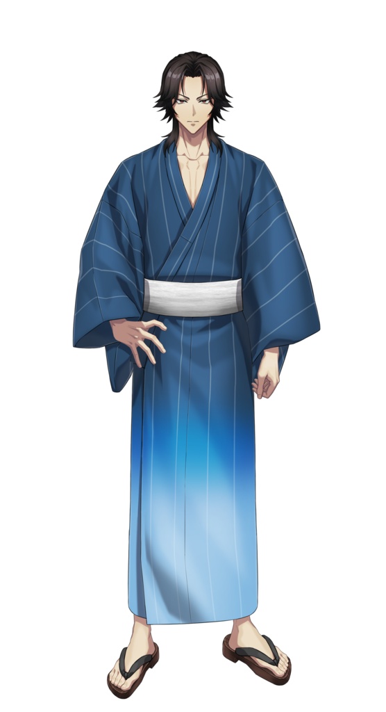 【フリー素材】男性向け浴衣素材カラバリ6種