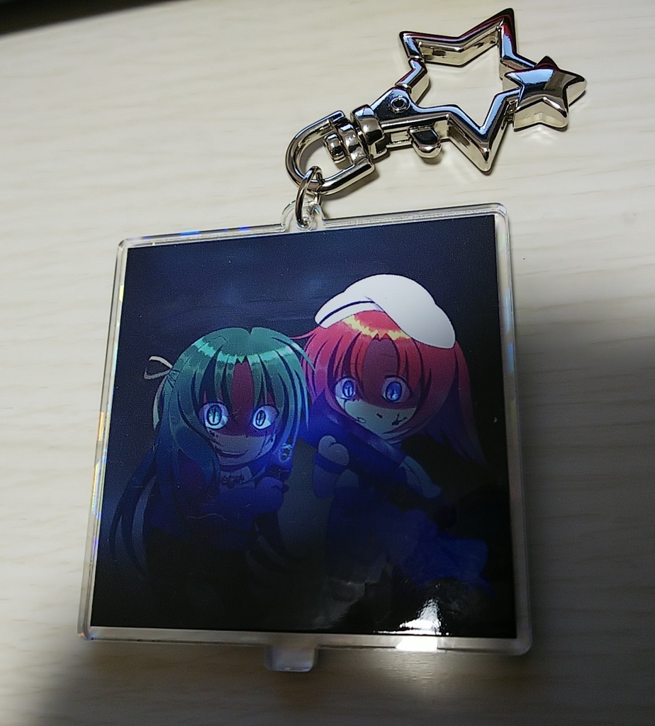 ひぐらし リバーシブルアクスタキー(ホログラム) 詩音×レナ