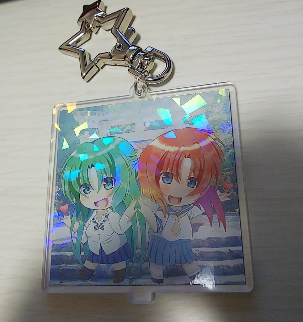 ひぐらし リバーシブルアクスタキー(ホログラム) 詩音×レナ