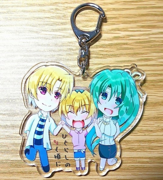 ひぐらし トリオ版アクリルキーホルダー(圭一・レナ・魅音ver.)(詩音・悟史・沙都子ver.)(梨花・羽入・美代子ver.)