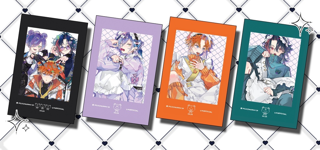 【非公式】チェキ風カード 4種セット