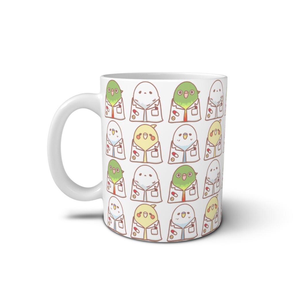 この下にコースターひくんじゃよ(おくすり鳥ちゃんズ)