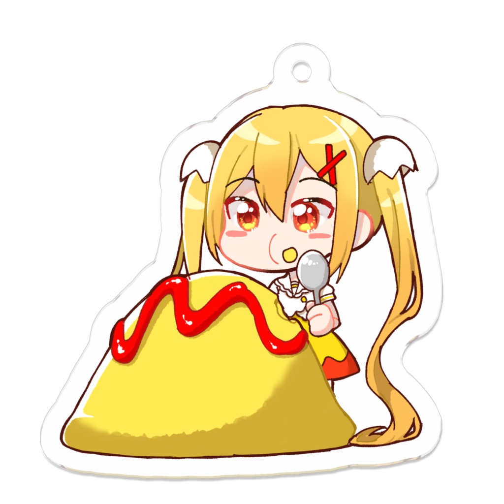 もぐもぐオムライスアクリルキーホルダー