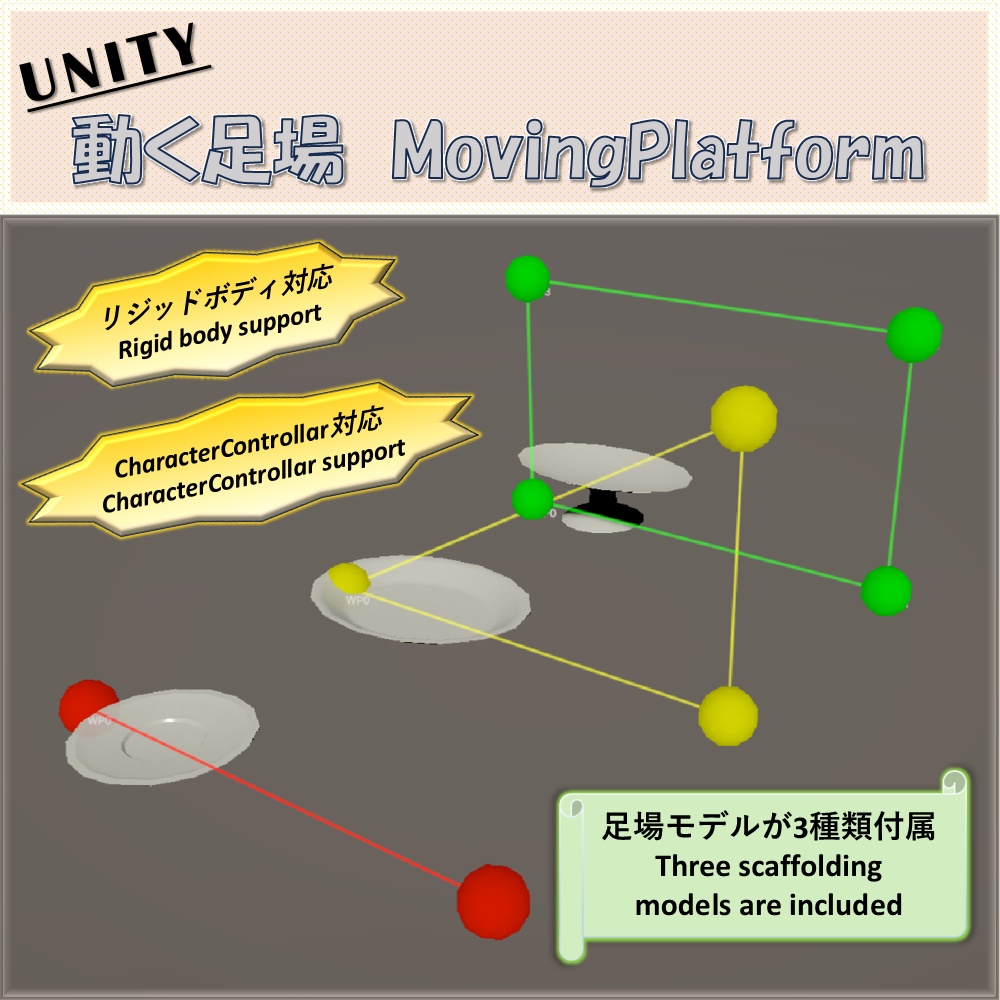 【無料 FREE】「unity」動く足場(MovingPlatform)