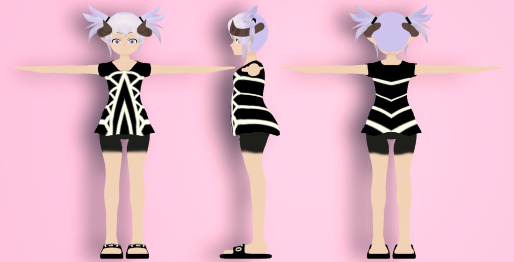 オリジナル3Dモデル「テト」