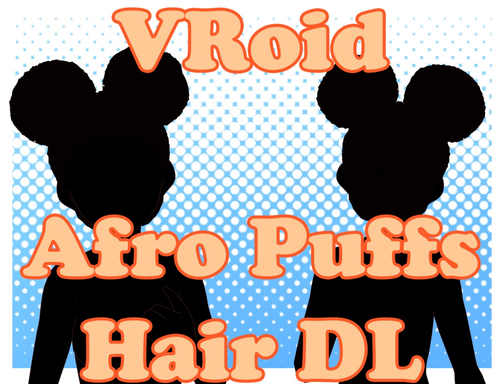 [VRoid-MMD] Afro Puffs Hair Preset DL