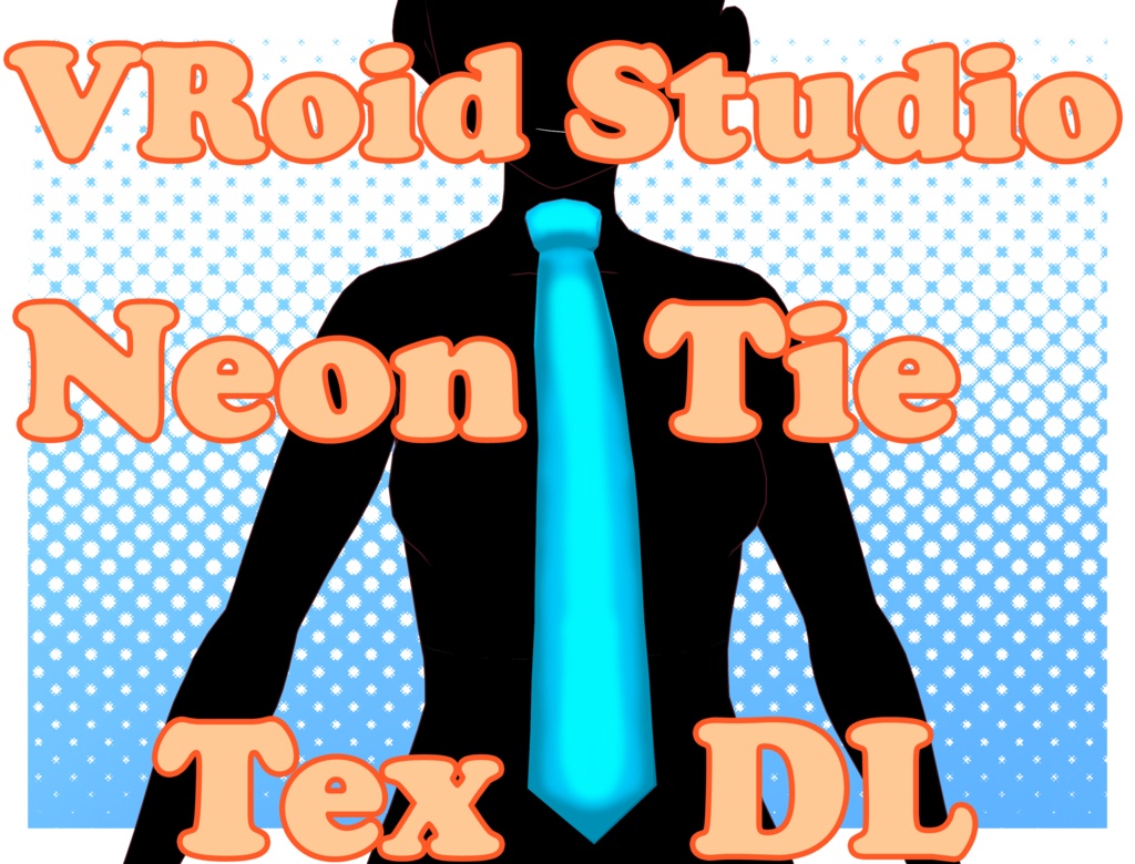 [VRoid Studio - MMD] Neon Tie Texture DL