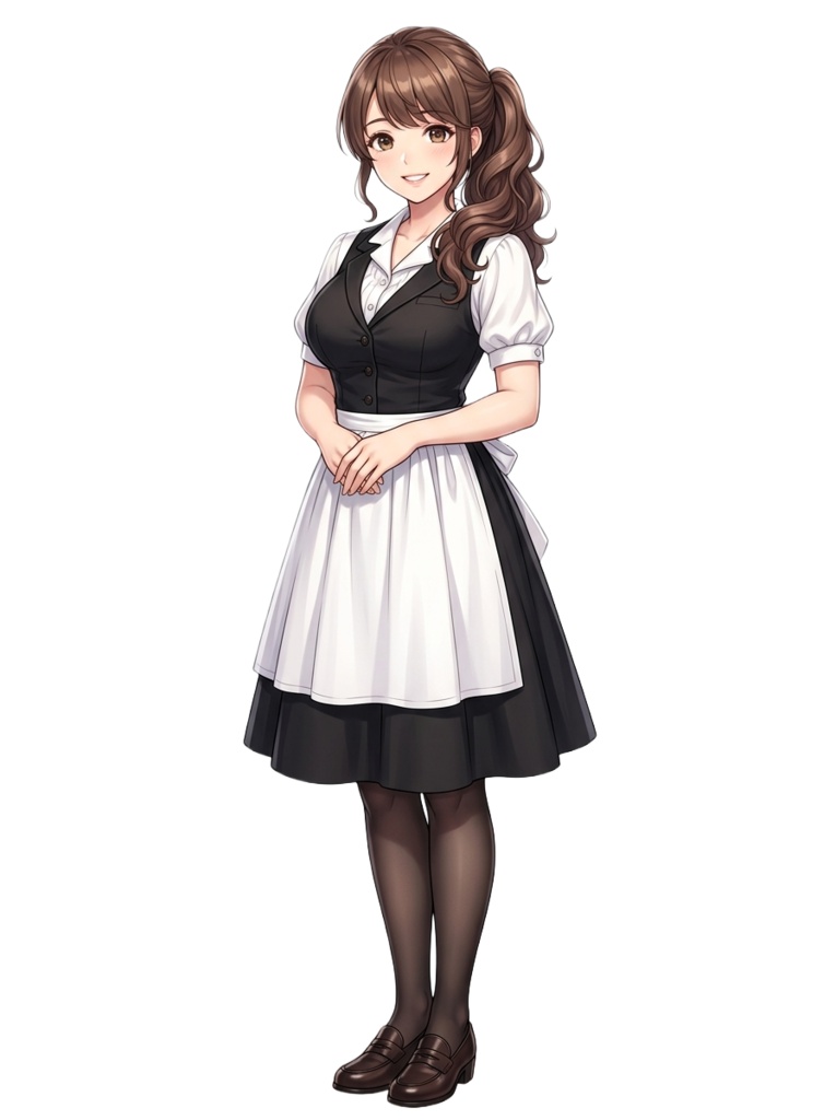 動く汎用立ち絵「カフェ店員2」