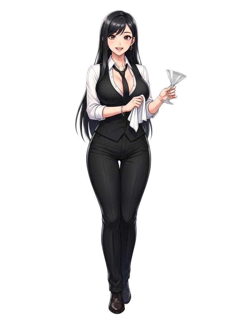 動く汎用立ち絵「バーテンダー1」
