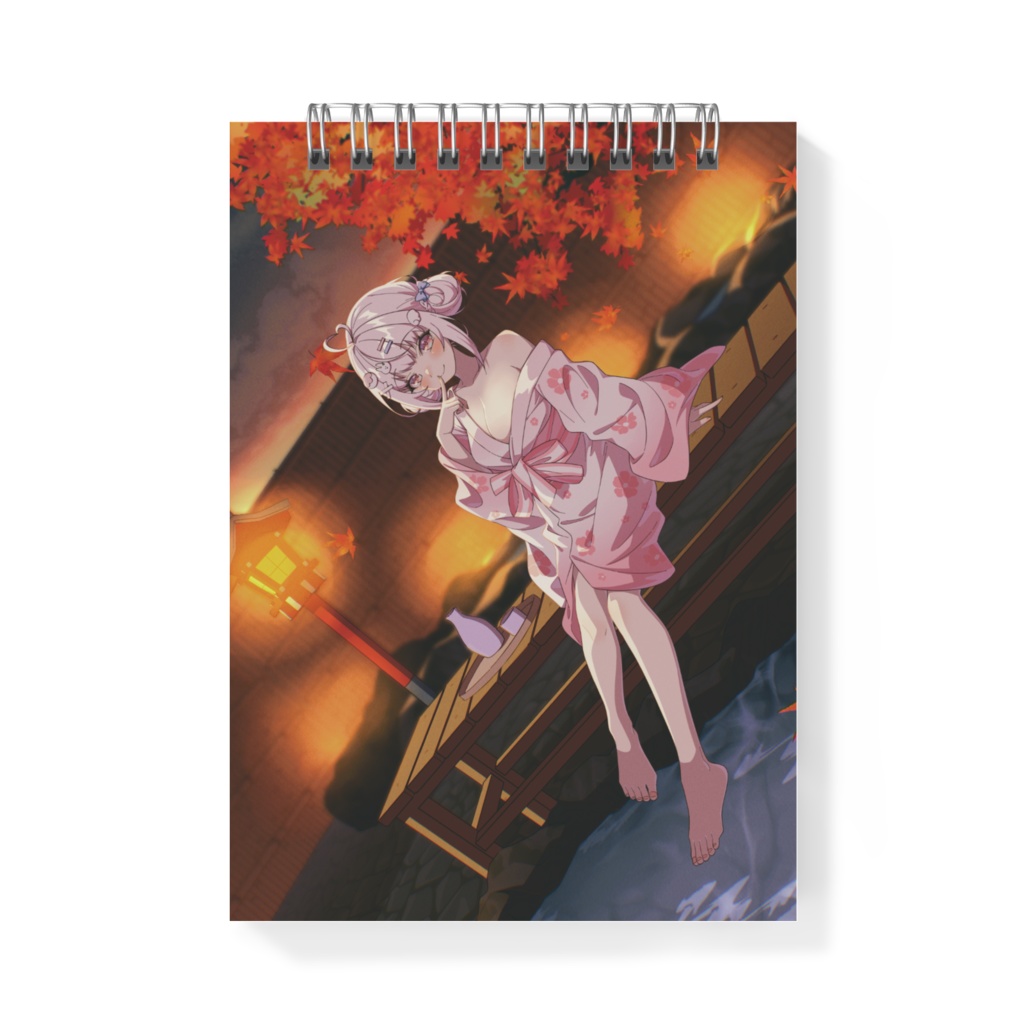 苺白ゆに「デビュー1周年記念温泉イラスト/オリジナルメモ帳」