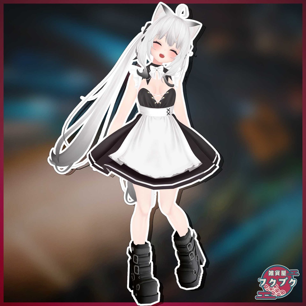 【舞夜対応】厚底ブーツ / boots / VRChat想定