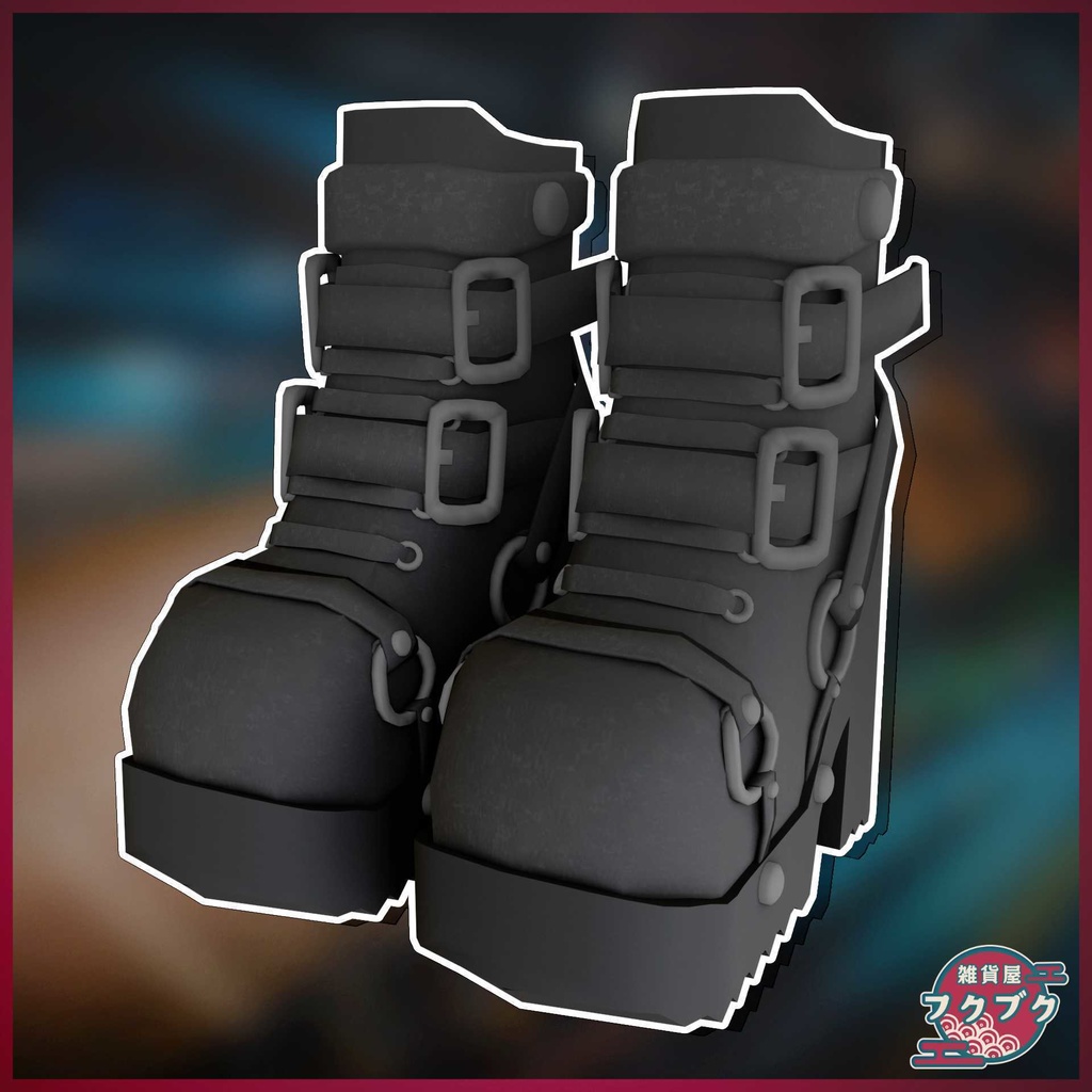 【舞夜対応】厚底ブーツ / boots / VRChat想定