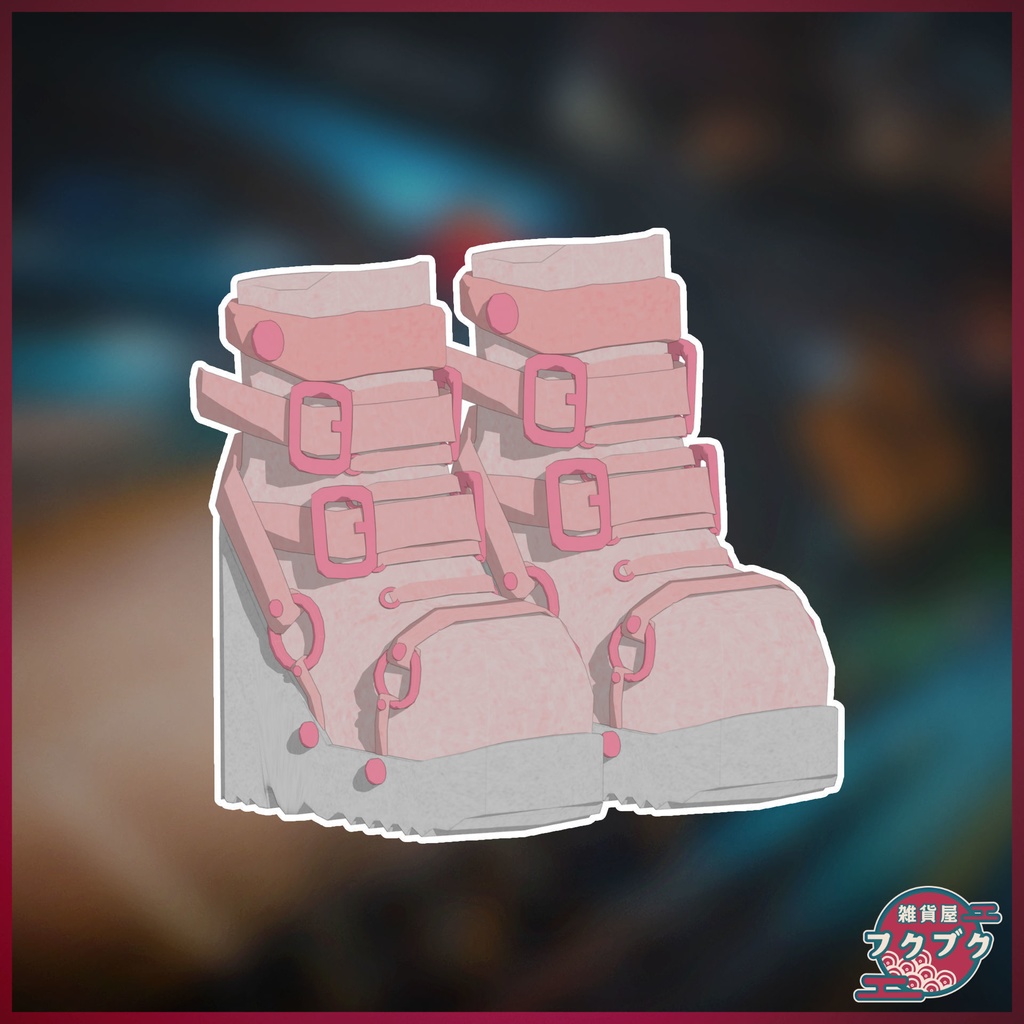 【カリン対応】厚底ブーツ / boots / VRChat想定