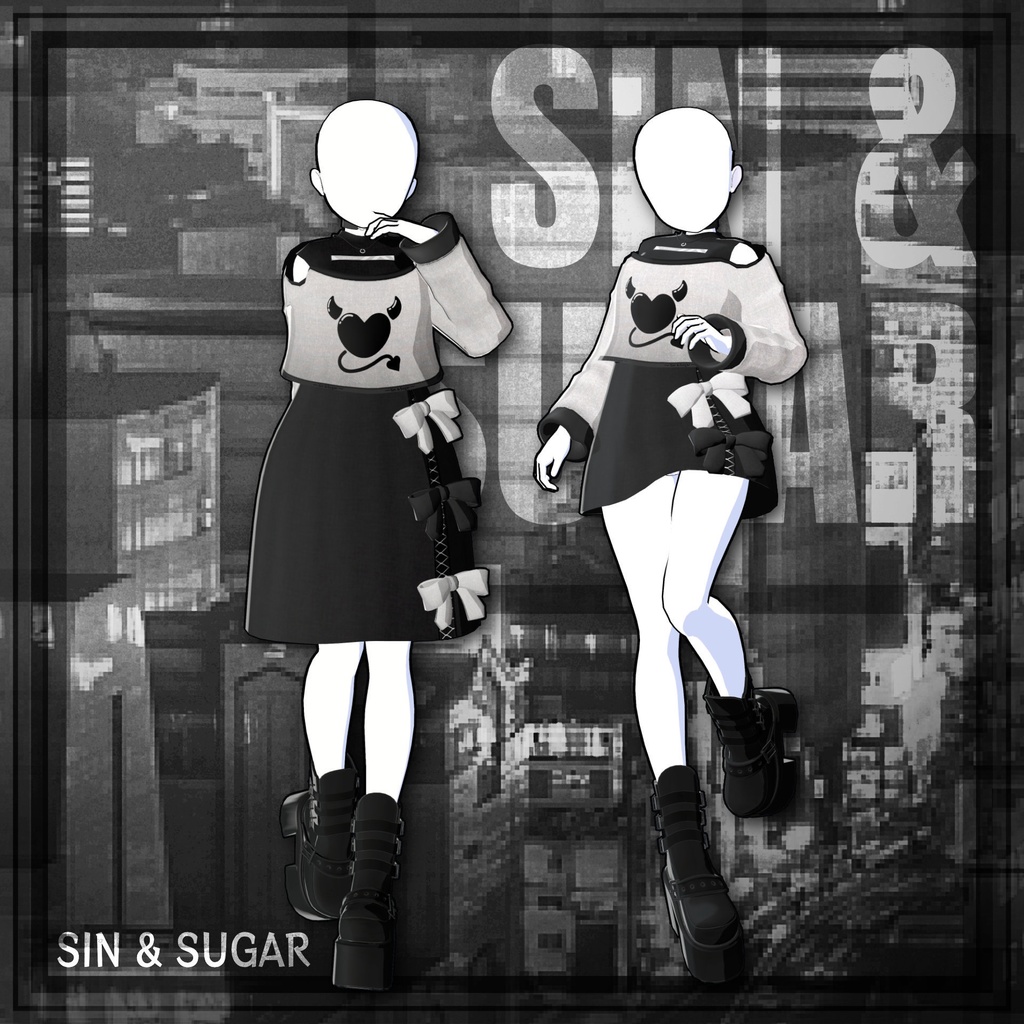 【2アバター対応】Sin & Sugar - HUKUBUKU CLOTHING / VRChat