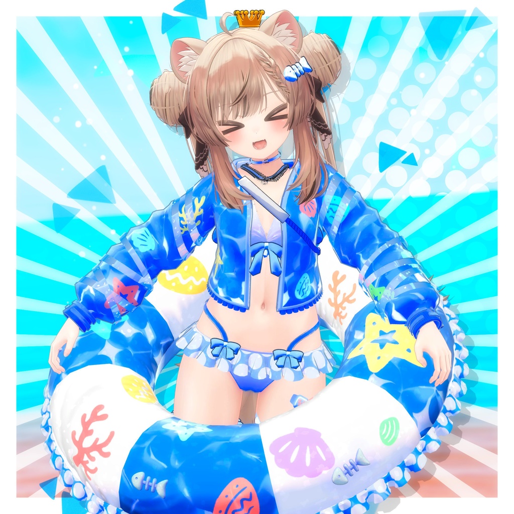 50%OFF セール中✨【8アバター対応】Beachy Fun - HUKUBUKU CLOTHING / VRChat