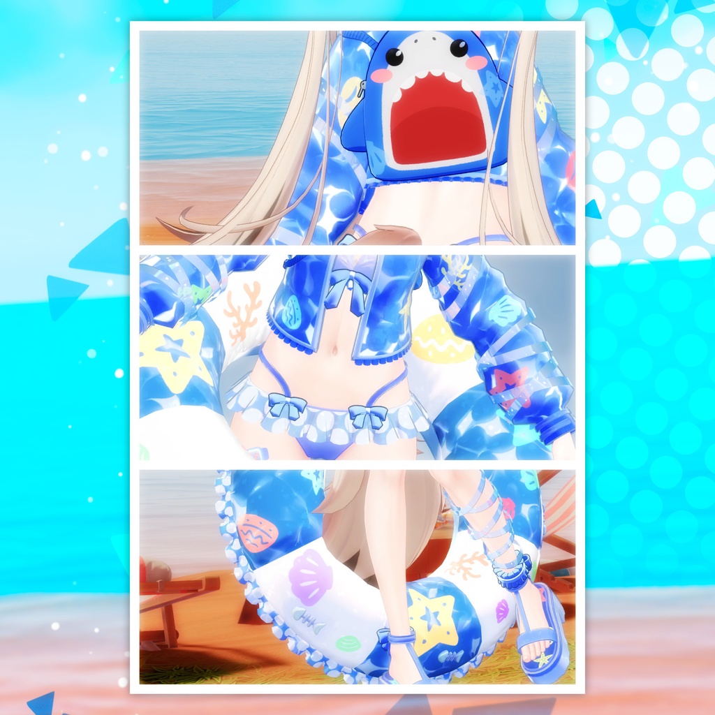 50%OFF セール中✨【8アバター対応】Beachy Fun - HUKUBUKU CLOTHING / VRChat