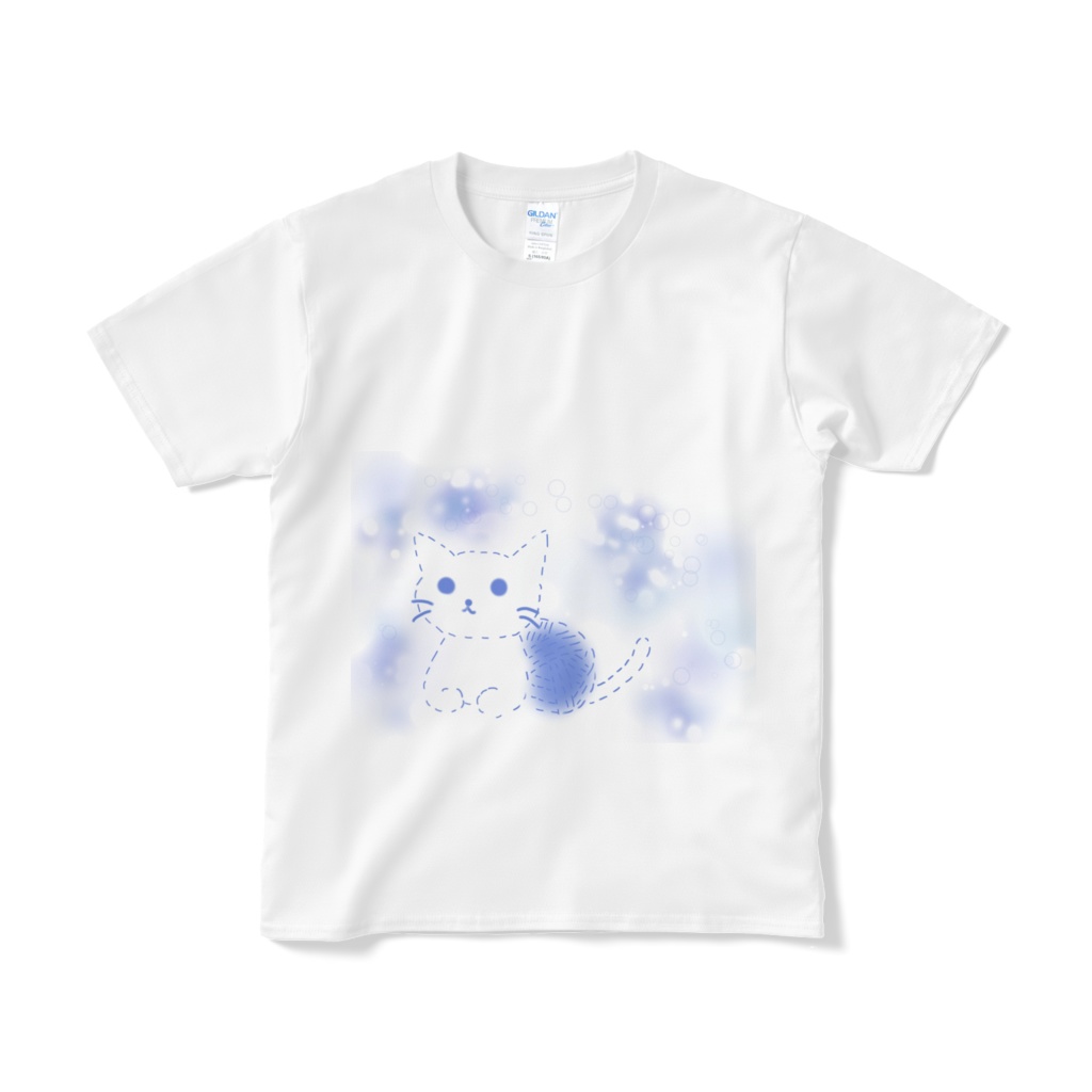 毛糸にゃんこ（ブルー）