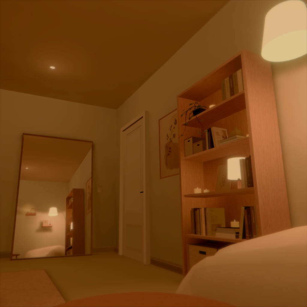 Rainy Night Room【VRChat向けワールド】