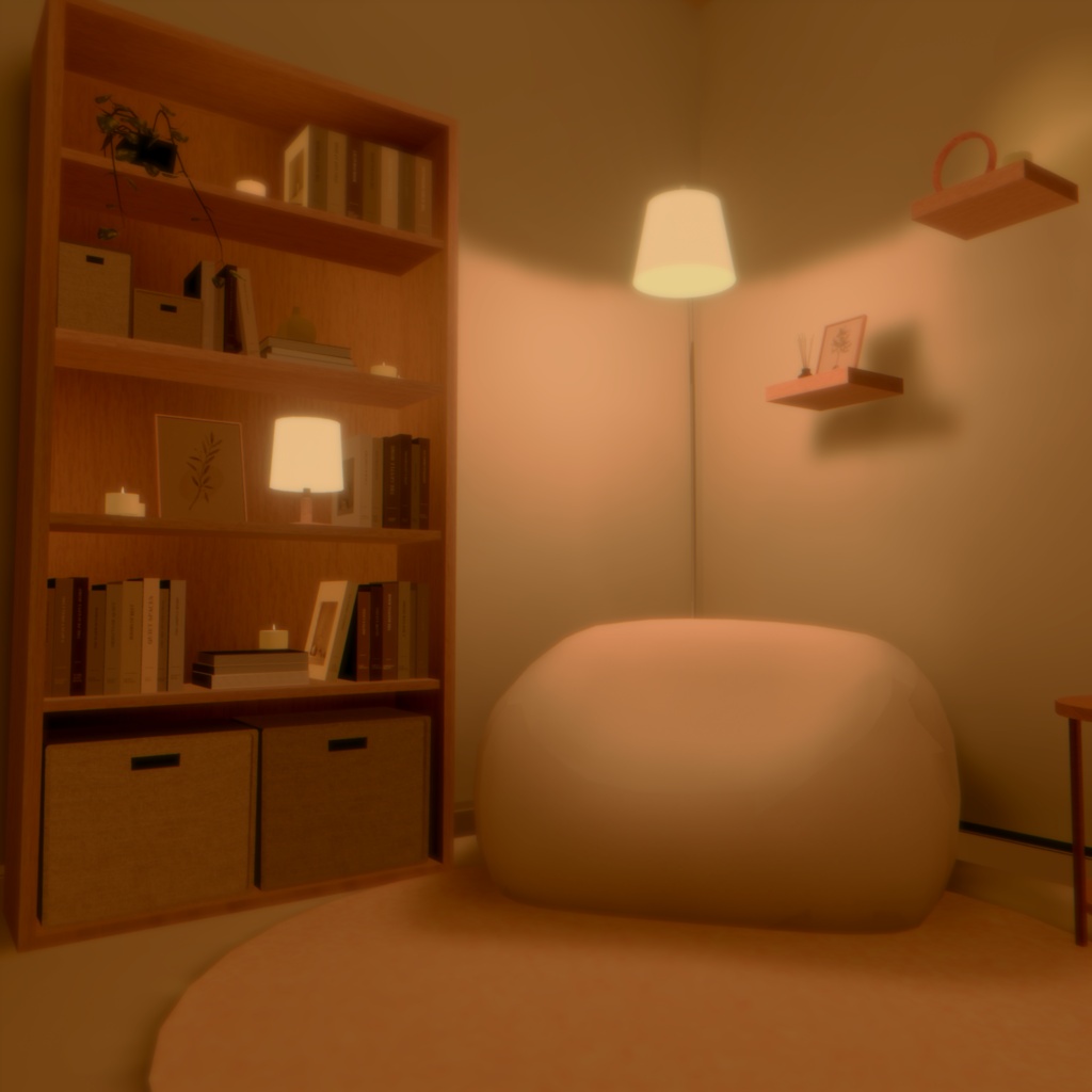 Rainy Night Room【VRChat向けワールド】