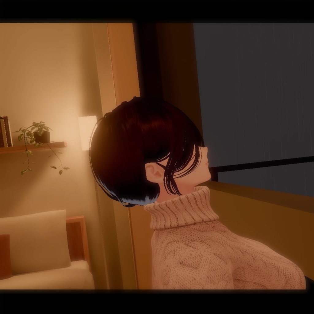 Rainy Night Room【VRChat向けワールド】