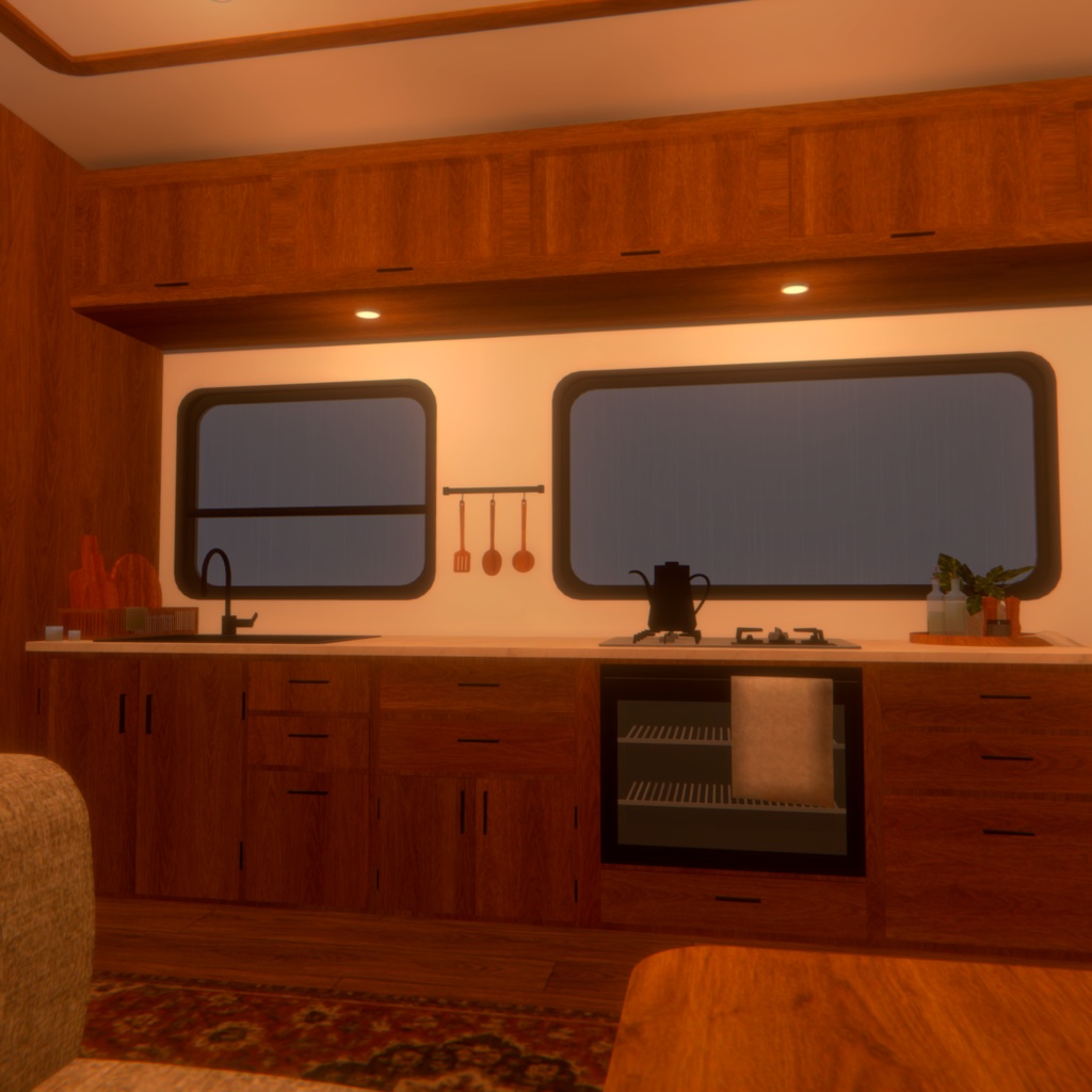 Rainy Night Camper【VRChat向けワールド】
