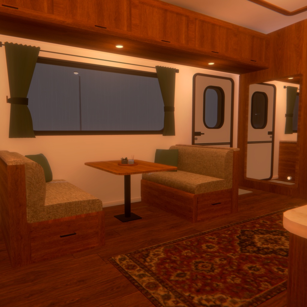 Rainy Night Camper【VRChat向けワールド】