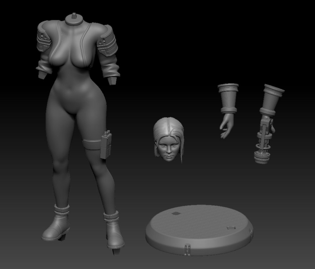 SCI-FI AGENT STL for 3D printing