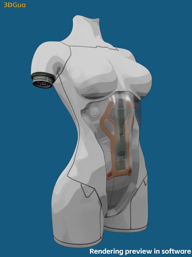 A Cyberpunk style Cyberware Decor