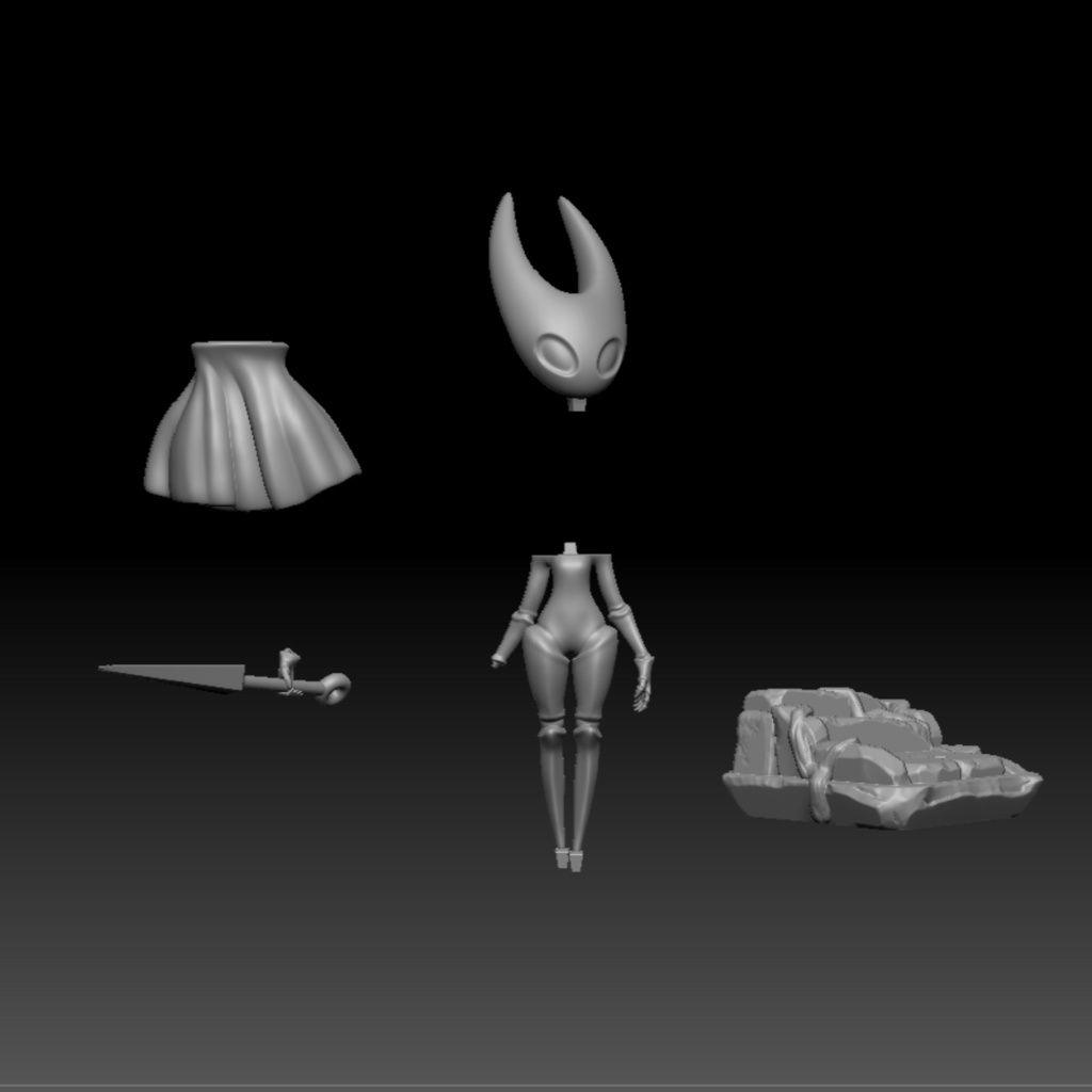 ホロウナイト・シルクソング ホーネット 同人アートモデル Hollow Knight:Silk song Hornet Fanart model