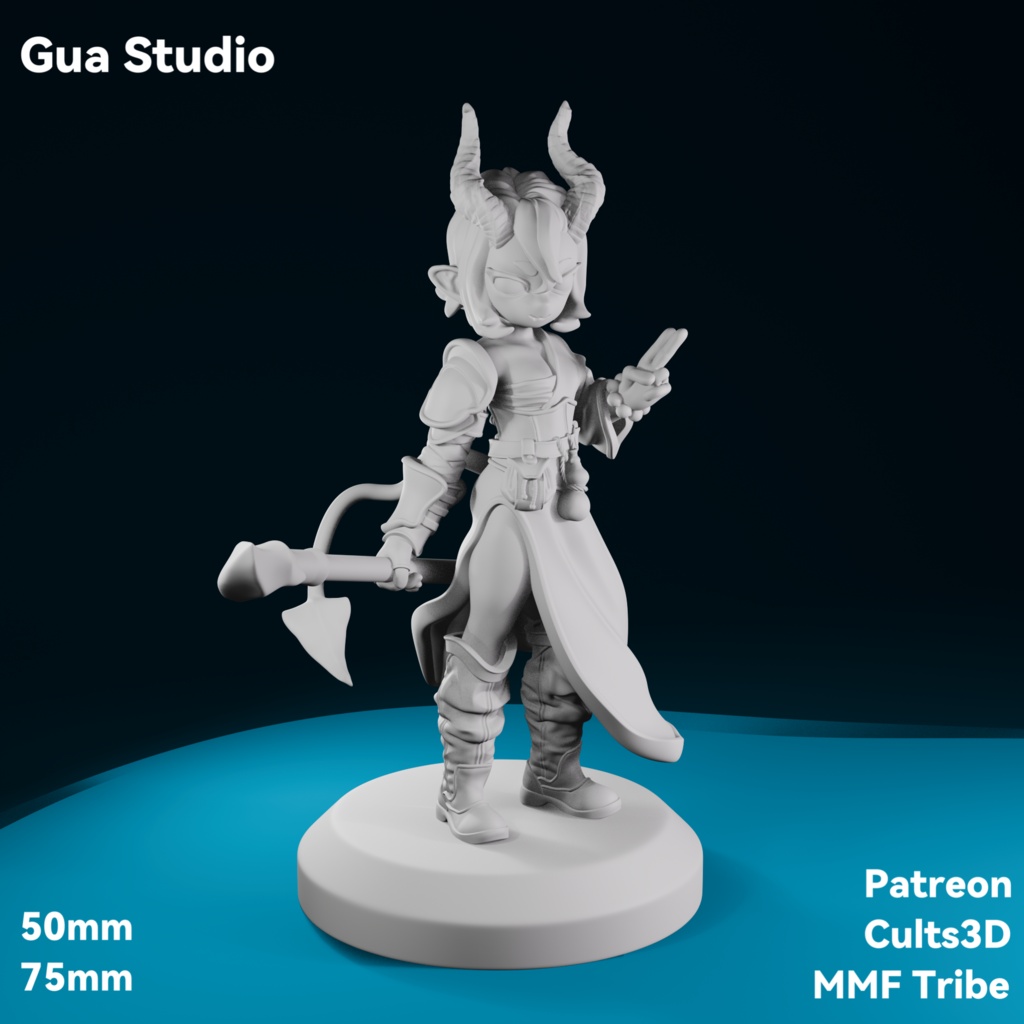 ティーフリングの修行僧(Tiefling Monk)