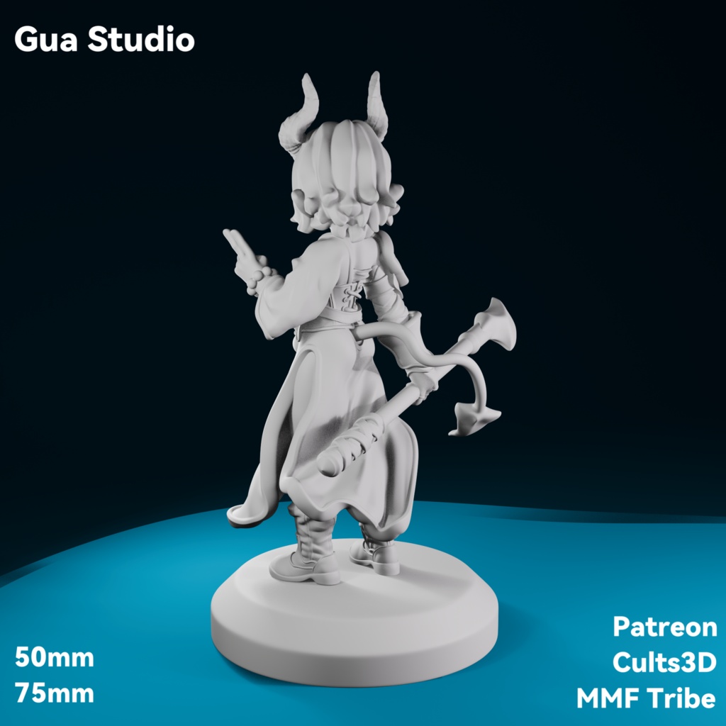 ティーフリングの修行僧(Tiefling Monk)